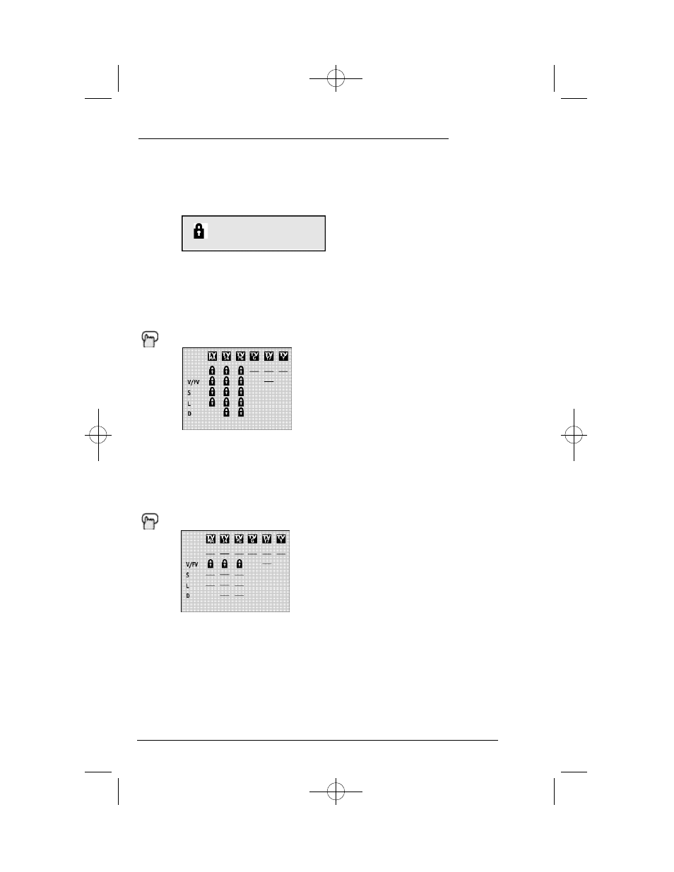 V-chip, Setting ratings with the v-chip button | JVC AV 36D302 User Manual | Page 29 / 52