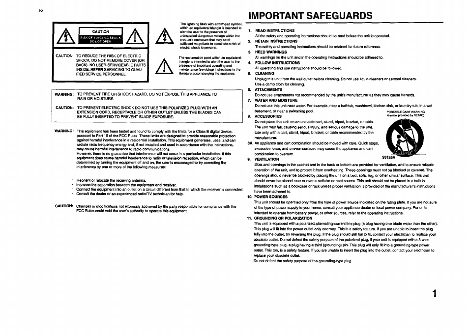 Important safeguards | JVC TV 13140 User Manual | Page 2 / 28