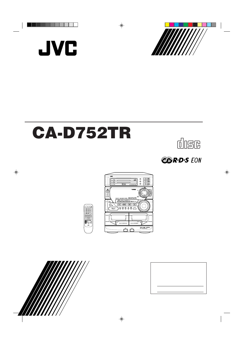 JVC CA-D752TR User Manual | 49 pages