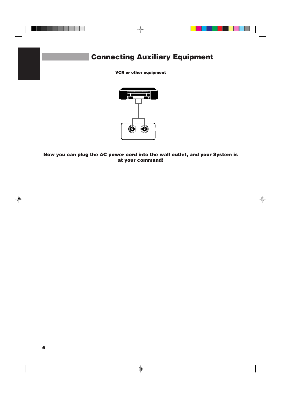 Connecting auxiliary equipment | JVC CA-D752TR User Manual | Page 10 / 49