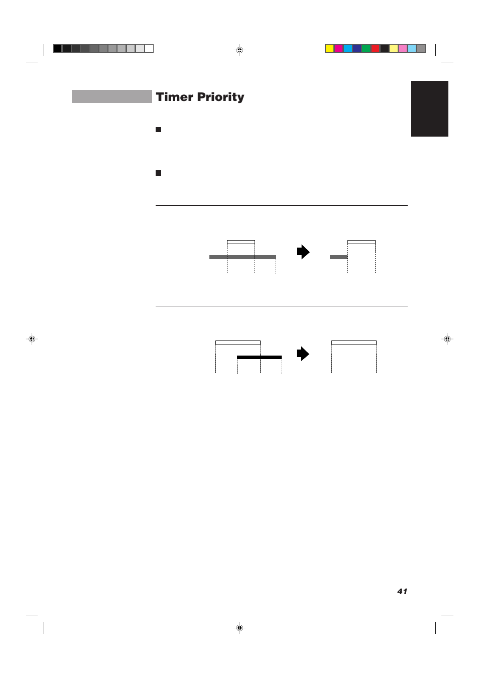 Timer priority, 41 english | JVC CA-D752TR User Manual | Page 45 / 49