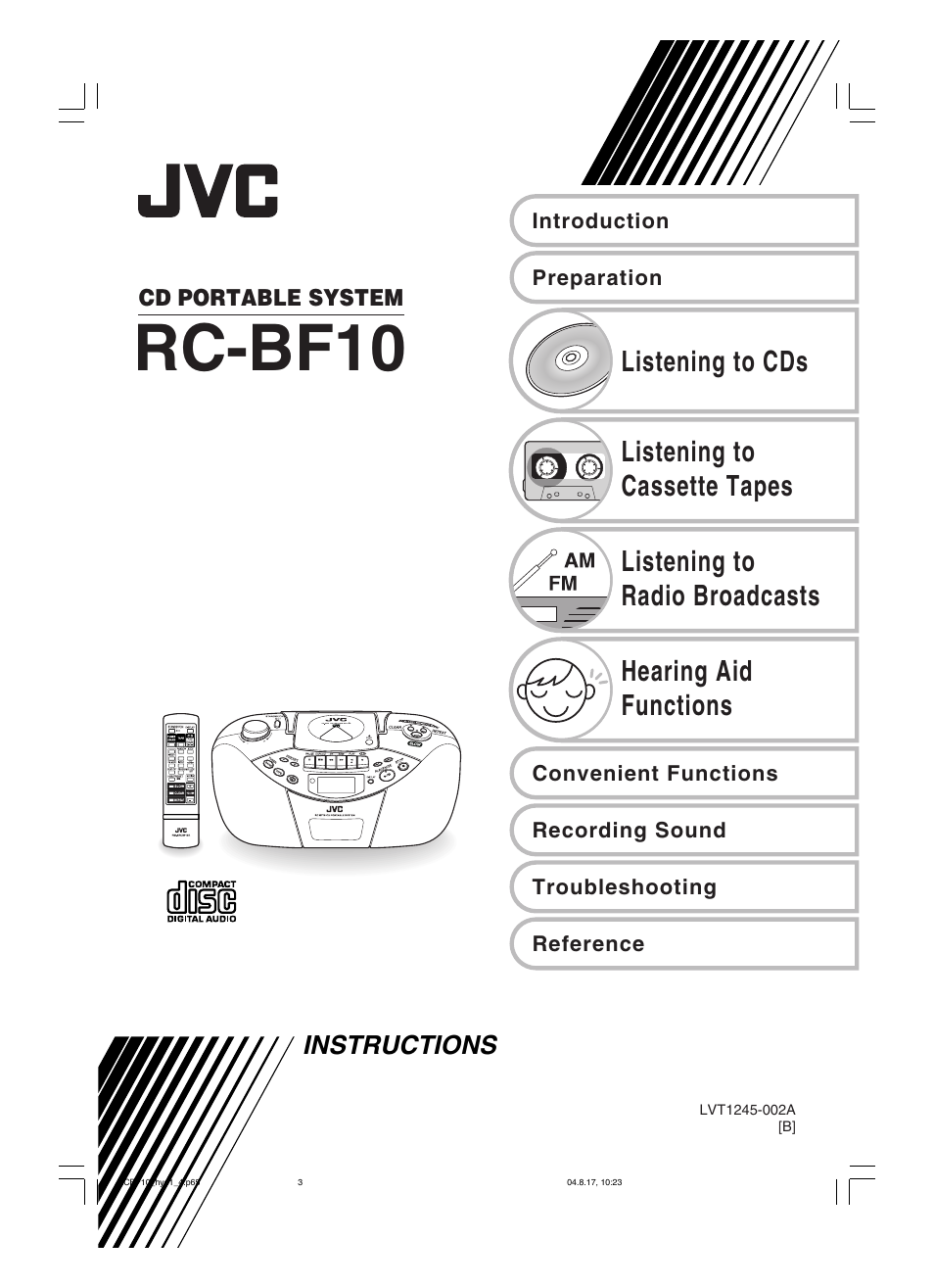 JVC RC-BF10 User Manual | 44 pages