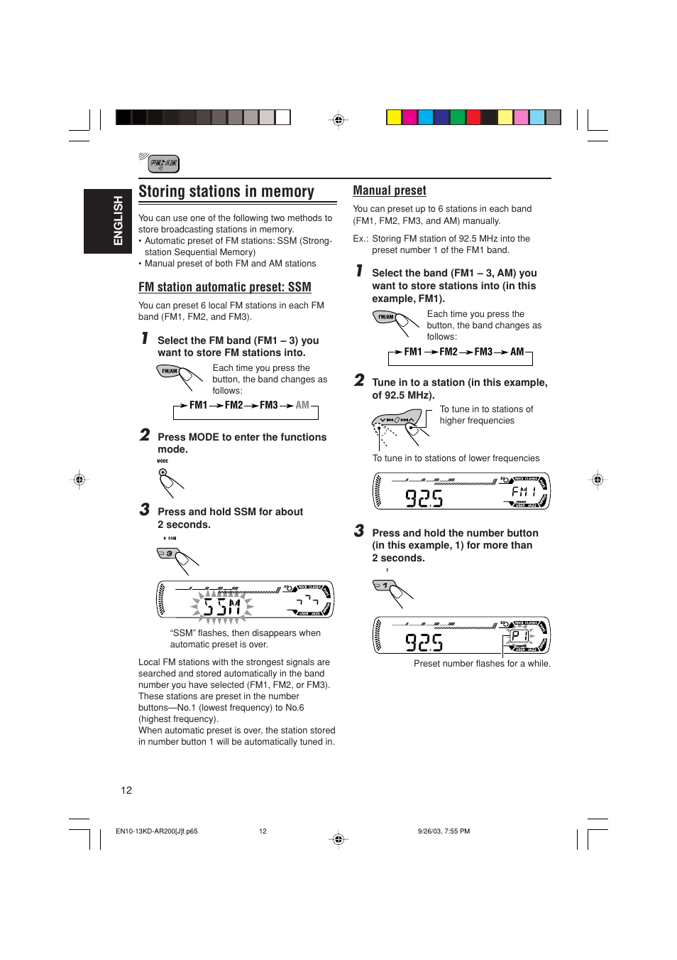 JVC KD-G200 User Manual | Page 12 / 68