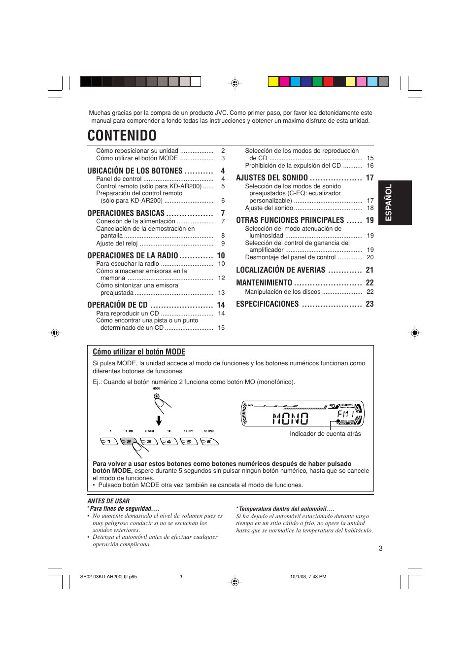 JVC KD-G200 User Manual | Page 25 / 68