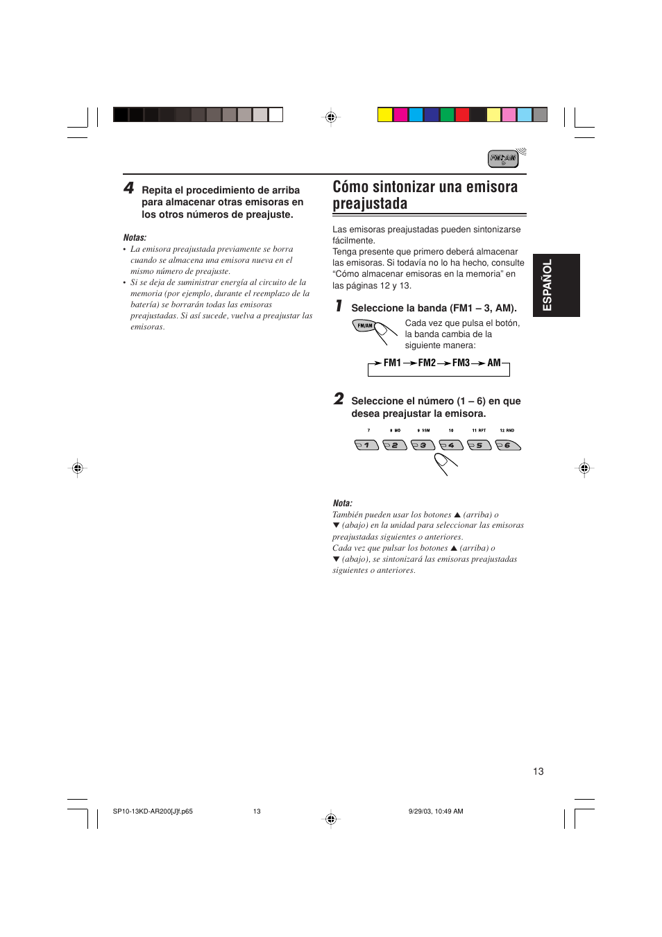 Cómo sintonizar una emisora preajustada | JVC KD-G200 User Manual | Page 35 / 68