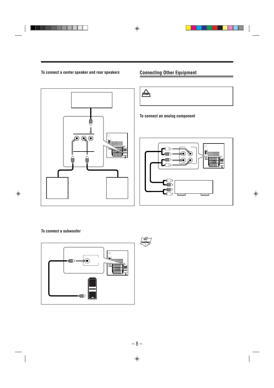 Connecting other equipment | JVC Model MX-J70J User Manual | Page 11 / 34