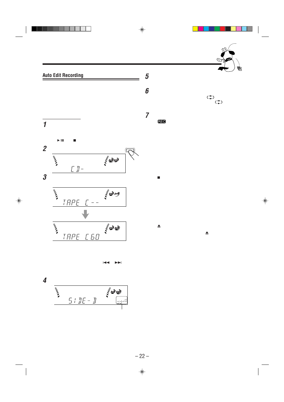 Auto edit recording | JVC Model MX-J70J User Manual | Page 25 / 34