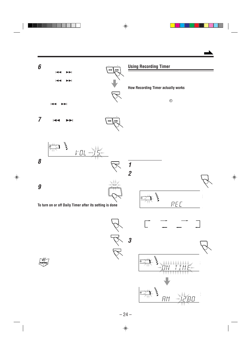 Using recording timer | JVC Model MX-J70J User Manual | Page 27 / 34