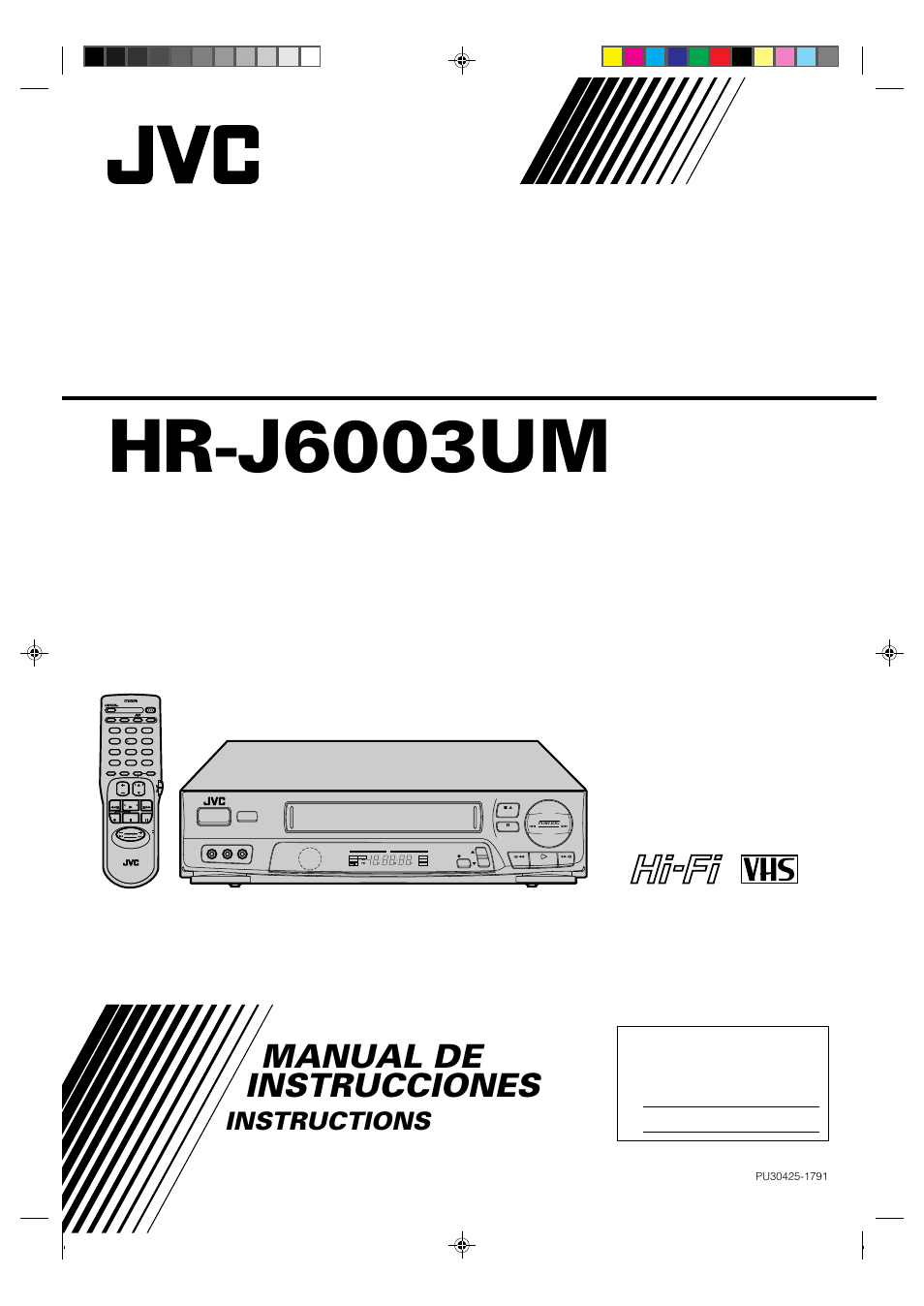 JVC HR-J6003UM User Manual | 42 pages