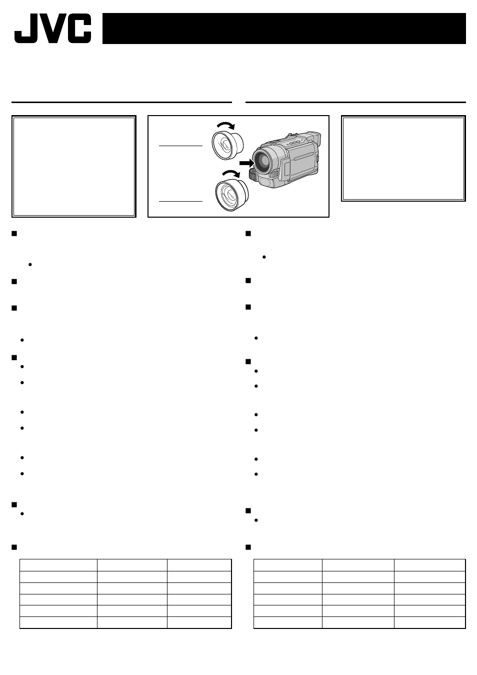 Gl-aw37/gl-at37, Instrucciones, Gebrauchsanleitung | Weitwinkel-konverter tele-konverter | JVC LYT0955-001A User Manual | Page 2 / 2