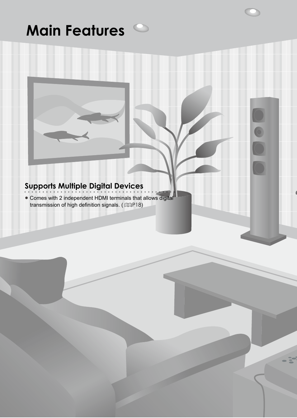 Main features | JVC D-ILA DLA-HD350 User Manual | Page 10 / 57