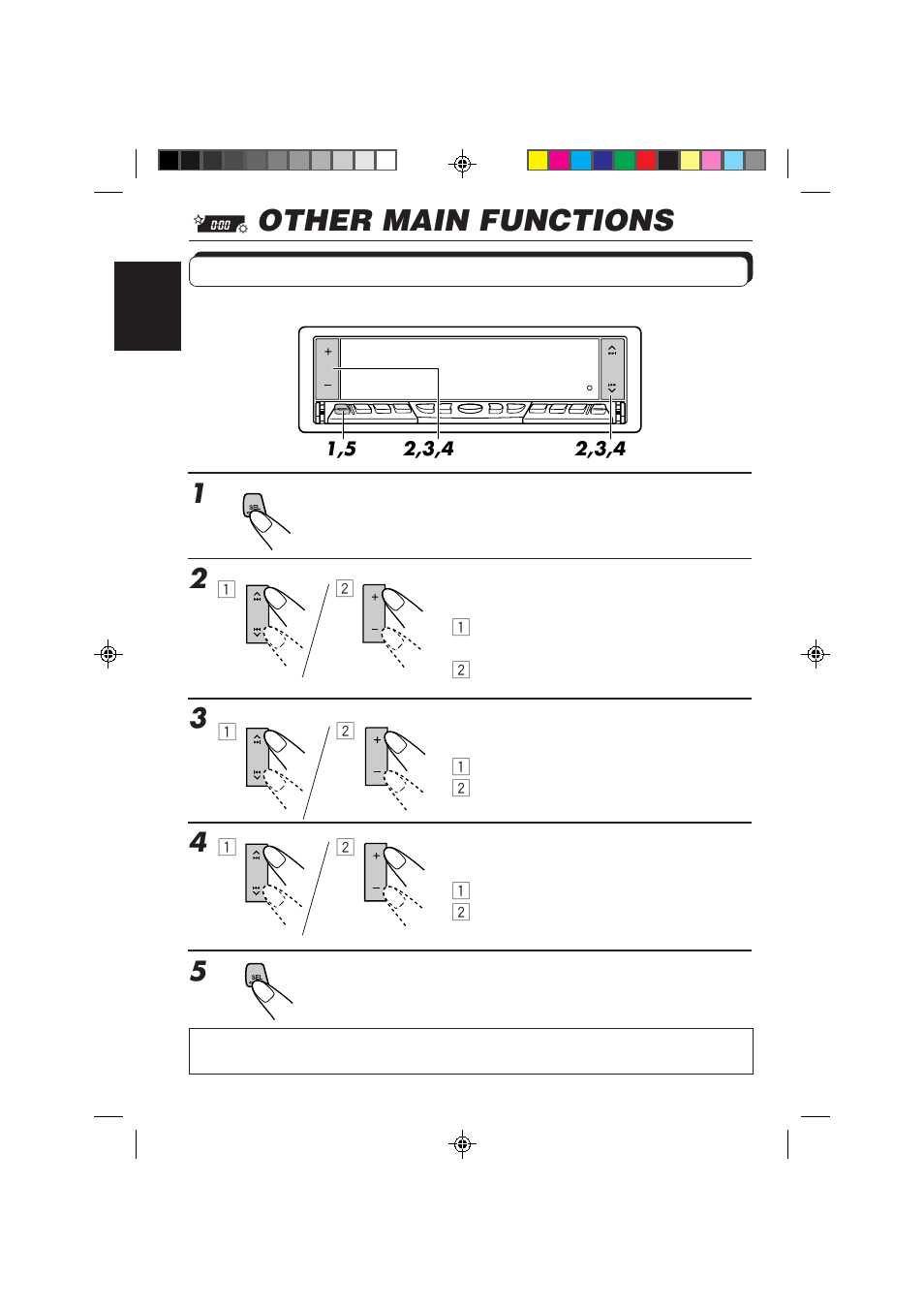 Other main functions, Setting the clock | JVC KD-LX50R User Manual | Page 48 / 80