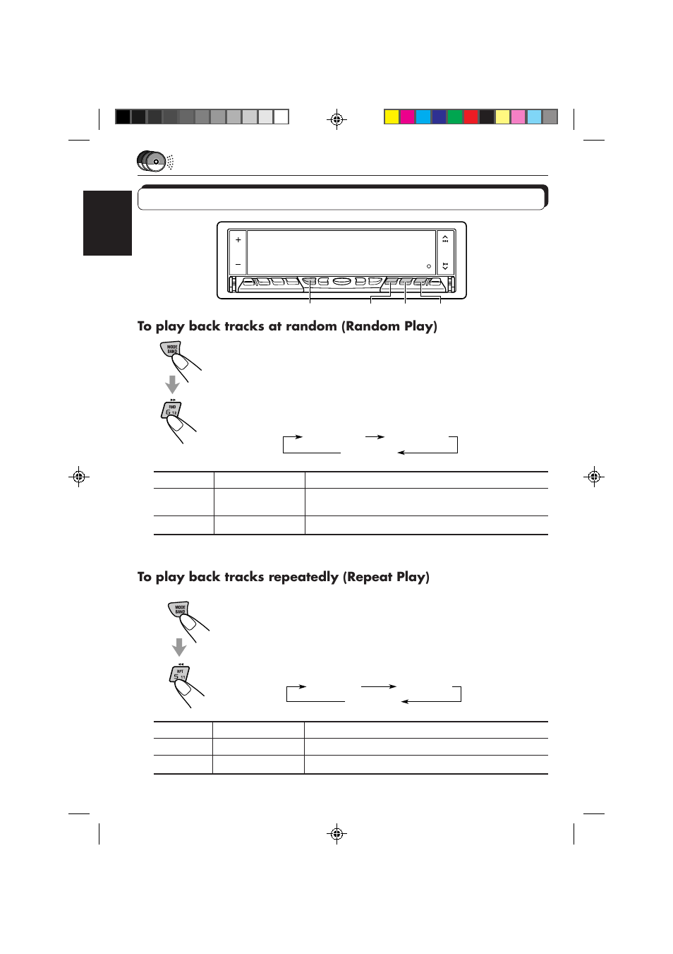 Selecting cd playback modes | JVC KD-LX50R User Manual | Page 66 / 80