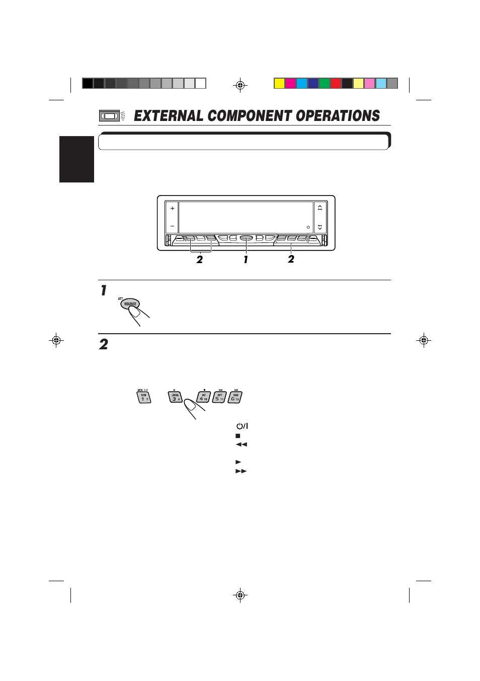 External component operations, Playing an external component | JVC KD-LX50R User Manual | Page 68 / 80