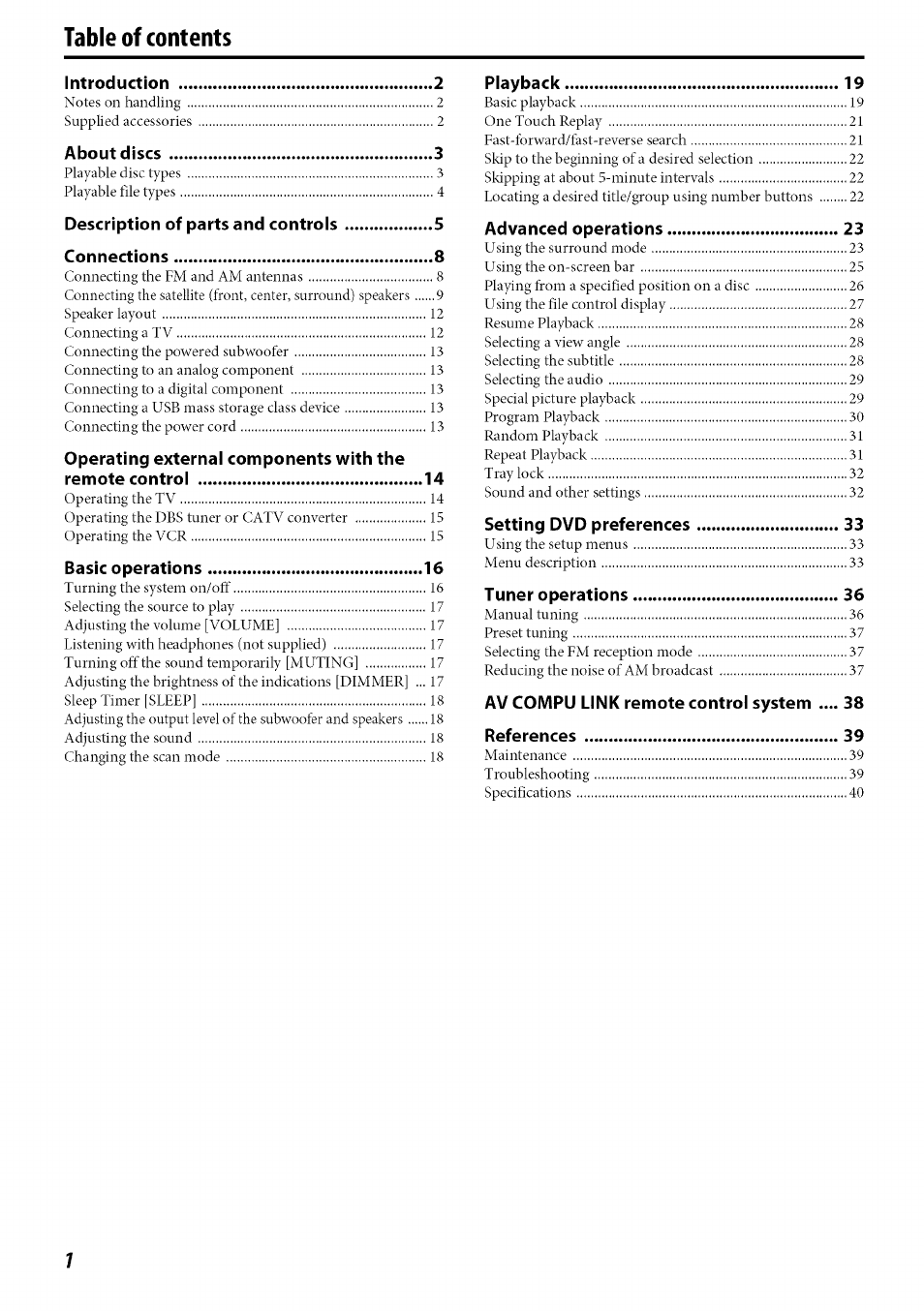 JVC SP-PWC60 User Manual | Page 4 / 48