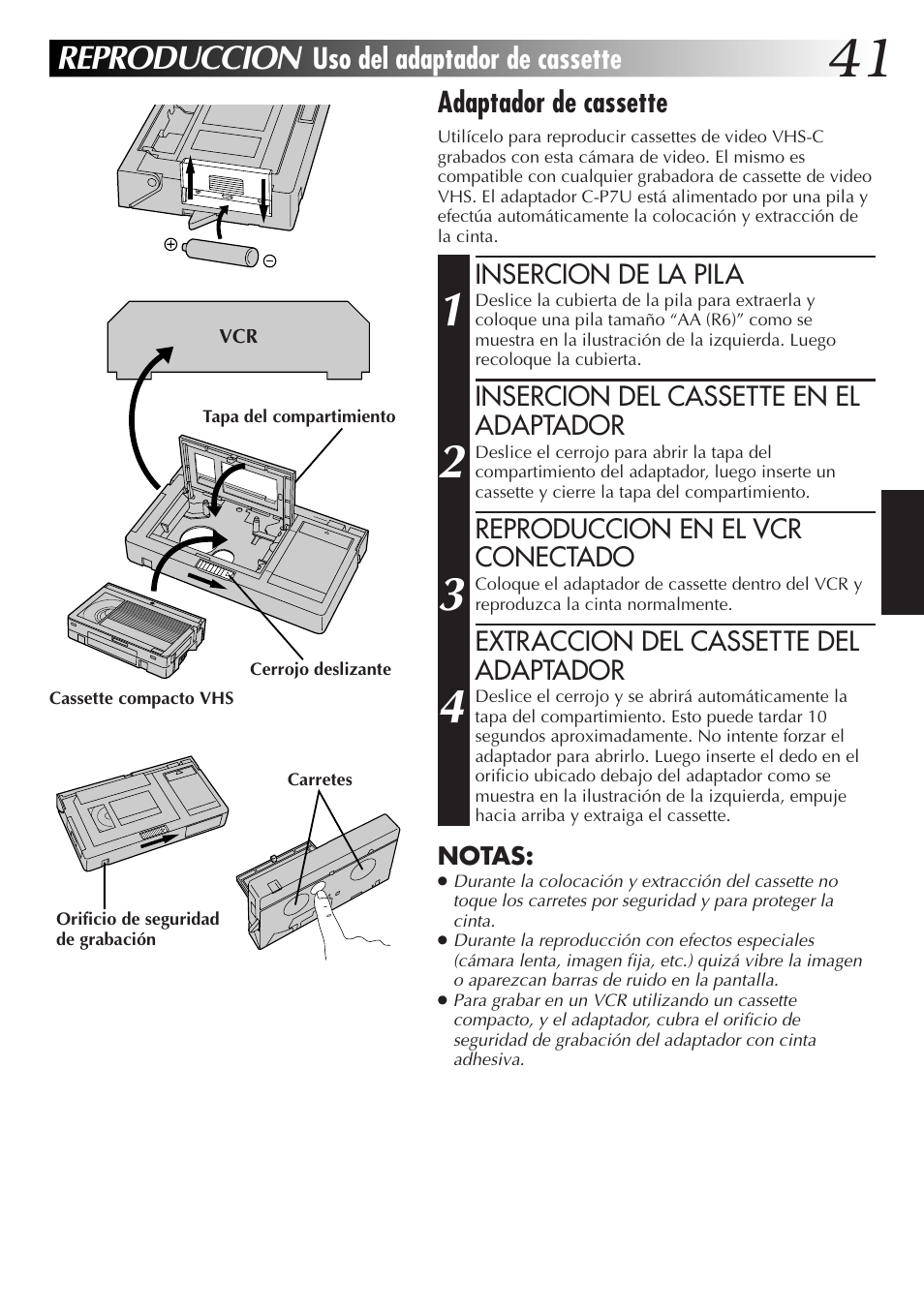 Reproduccion | JVC GR-AXM77UM User Manual | Page 101 / 182