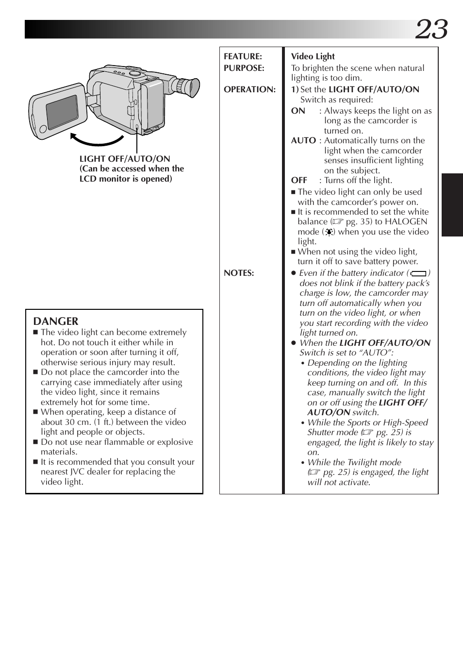 JVC GR-AXM77UM User Manual | Page 23 / 182