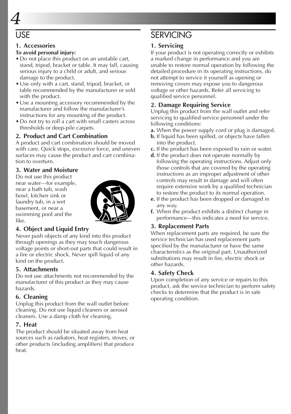 Servicing | JVC GR-AXM77UM User Manual | Page 4 / 182