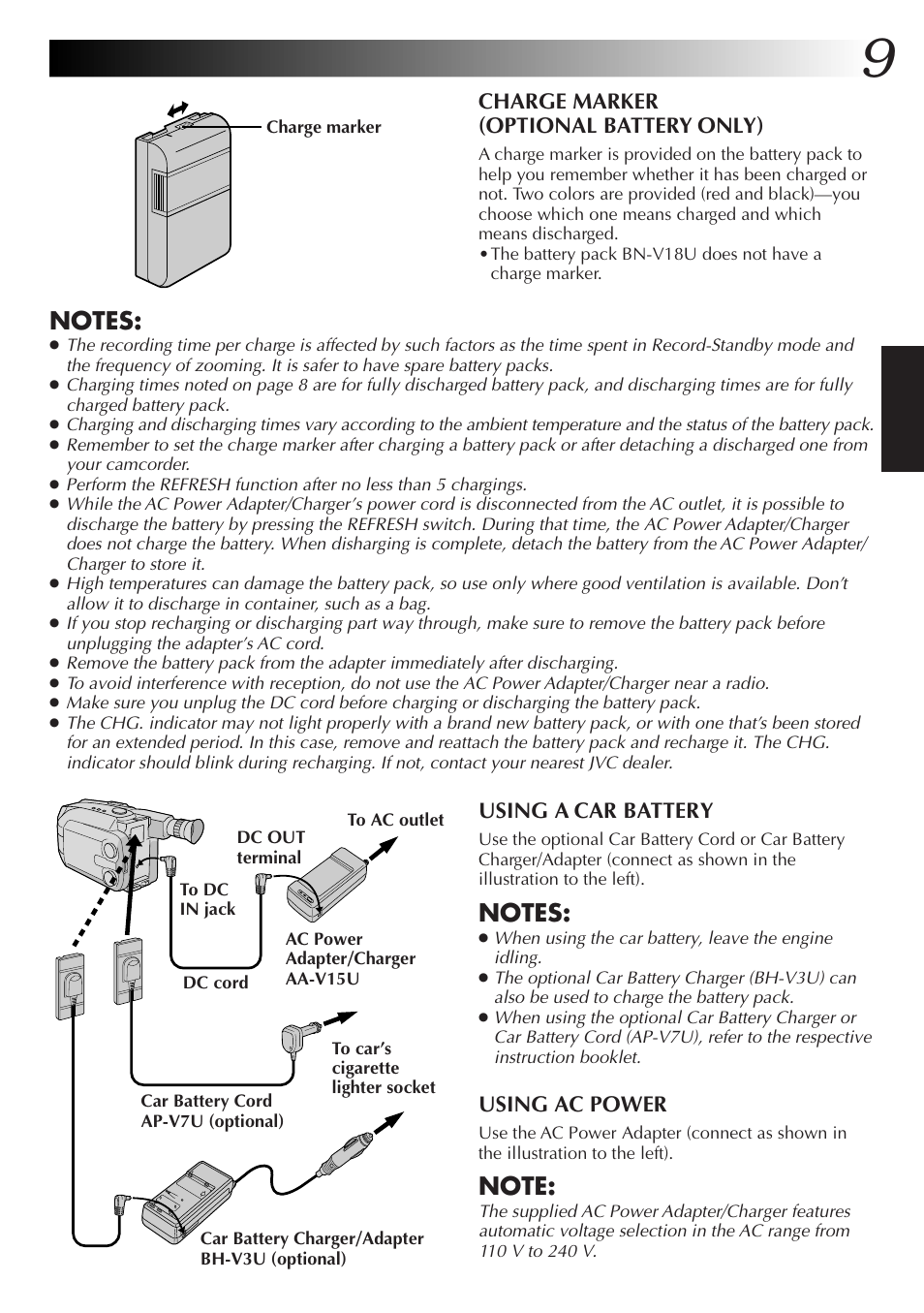 JVC GR-AXM77UM User Manual | Page 9 / 182