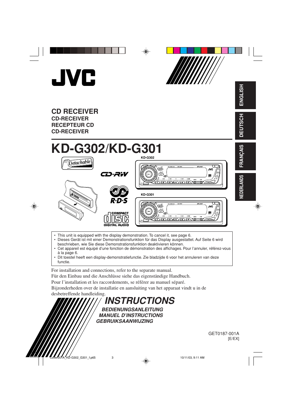 JVC GET0187-001A User Manual | 46 pages