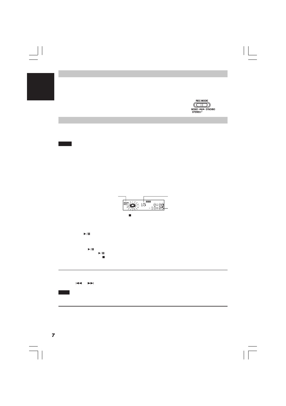 Check items before starting recording, Standard recording (mono/stereo), 8english | JVC XM-R70SL/BK User Manual | Page 10 / 20