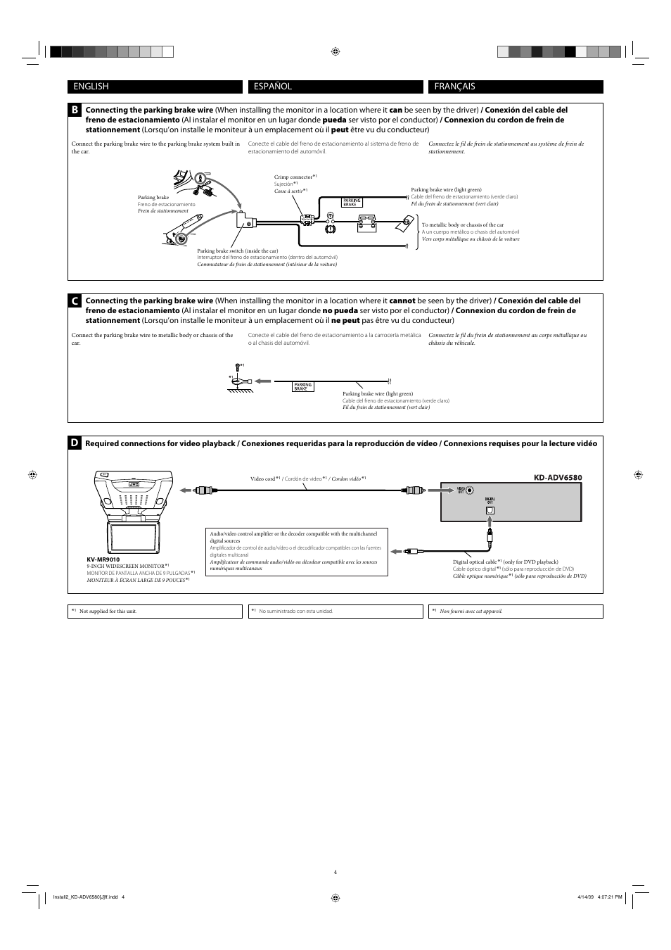 English español français | JVC GET0592-002B User Manual | Page 4 / 6