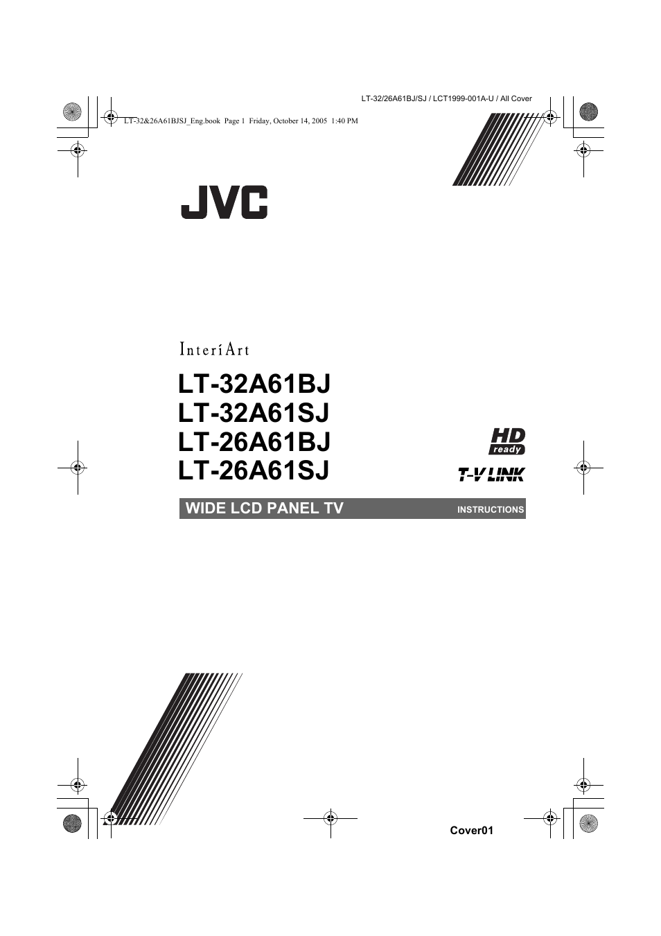 JVC WIDE LCD PANEL TV LT-26A61BJ User Manual | 104 pages