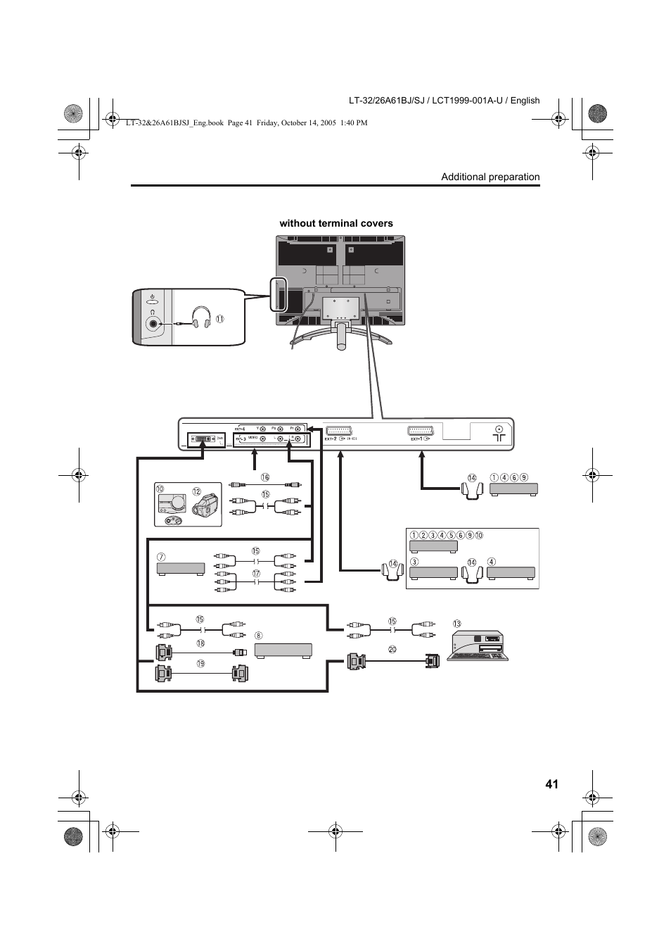 JVC WIDE LCD PANEL TV LT-26A61BJ User Manual | Page 43 / 104