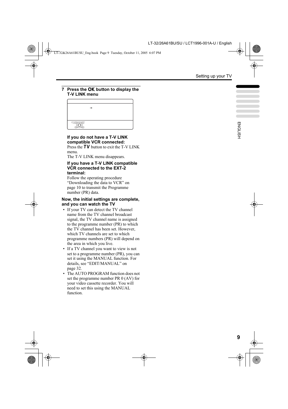 JVC WIDE LCD PANEL TV LT-26A61BJ User Manual | Page 62 / 104