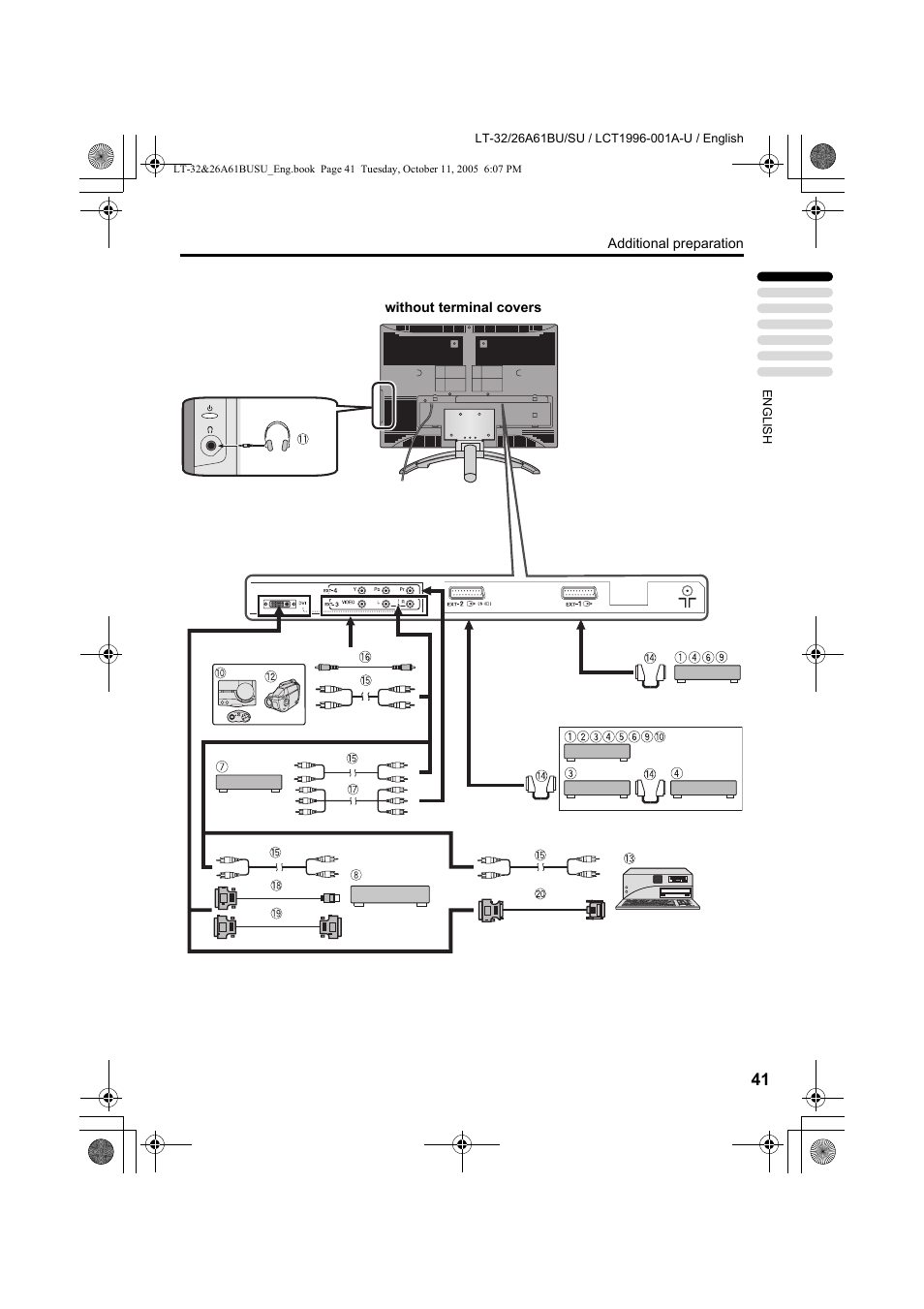 JVC WIDE LCD PANEL TV LT-26A61BJ User Manual | Page 94 / 104