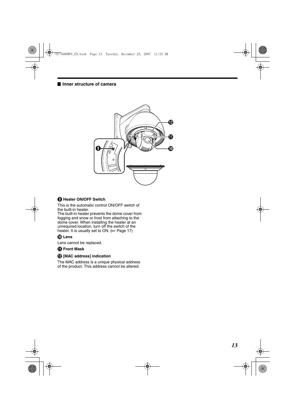 JVC OUTDOOR PTZ IP DOME CAMERA VN-V686WPU User Manual | Page 13 / 44