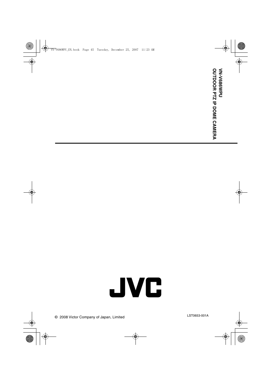 JVC OUTDOOR PTZ IP DOME CAMERA VN-V686WPU User Manual | Page 44 / 44