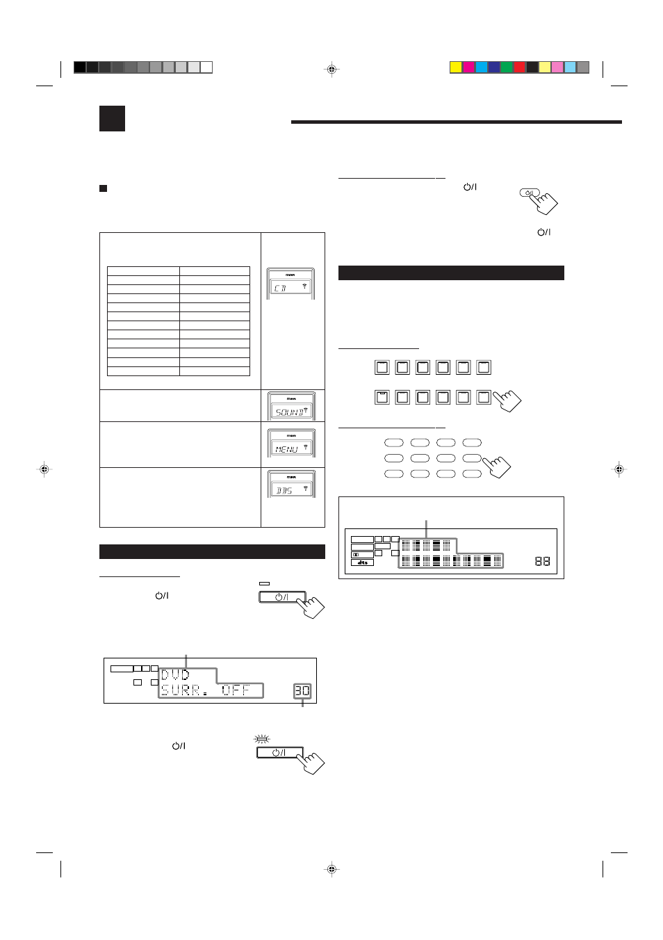 Basic operations, Selecting the source to play, Turning the power on and off (standby) | Before using the remote control, On the front panel: from the remote control, On the front panel | JVC RX-8012RSL User Manual | Page 14 / 64