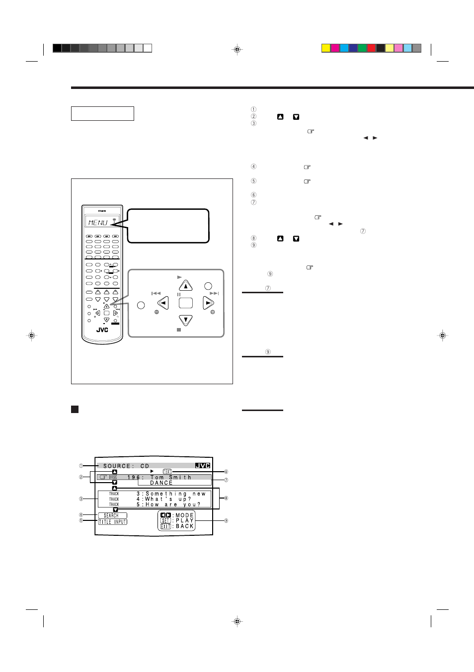 Operations, Showing the disc information on the tv screen, Press exit | The disc information screen appears on the tv | JVC RX-8012RSL User Manual | Page 50 / 64