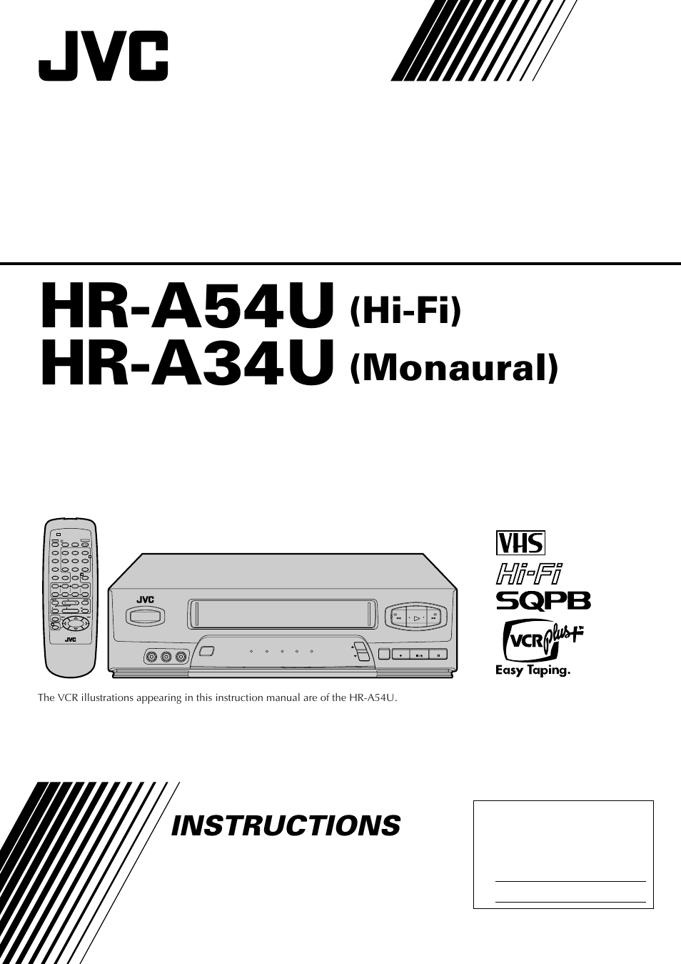 JVC HR-A34U User Manual | 44 pages