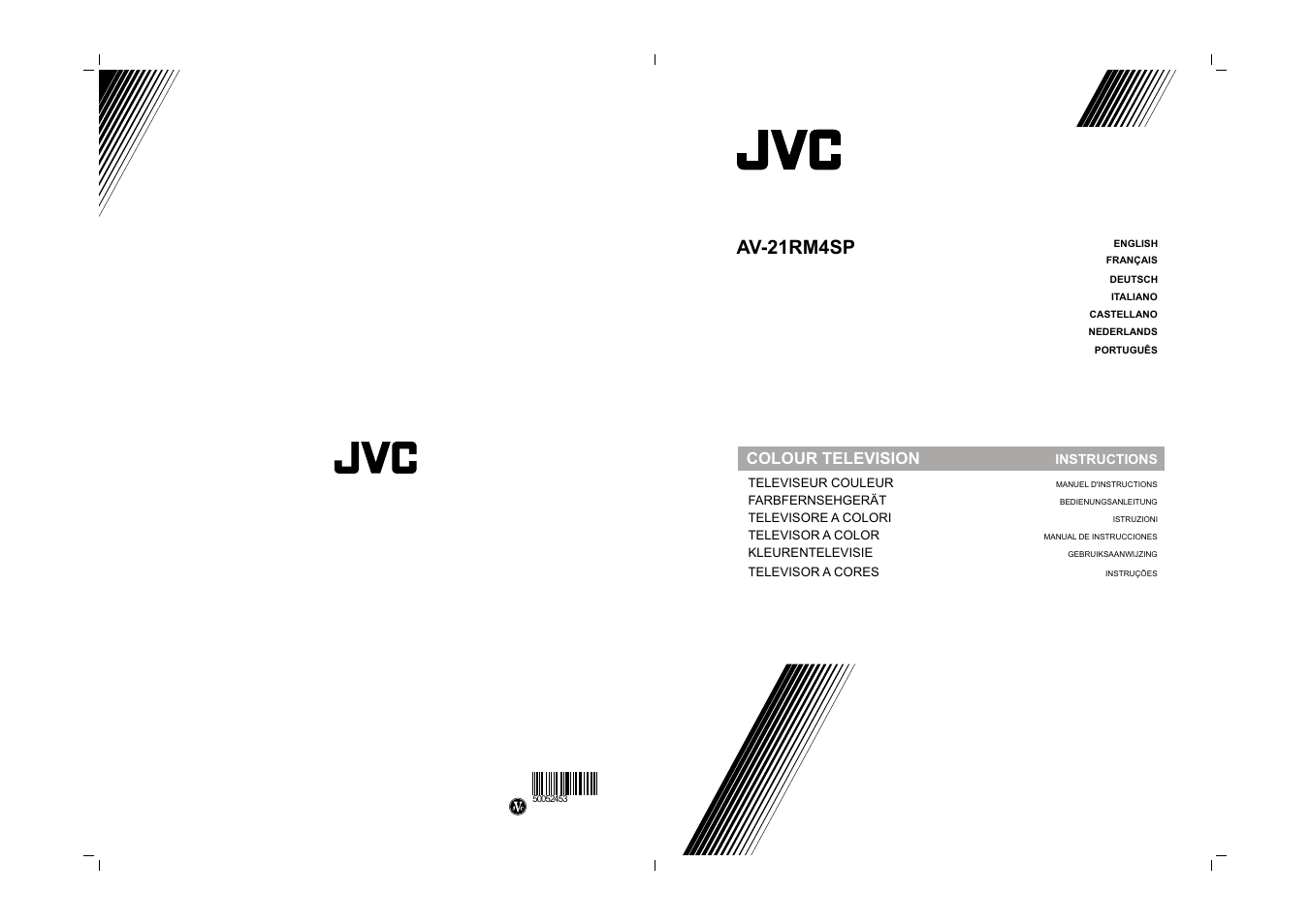 Av-21rm4sp, Colour television, Instructions | JVC 50052496 User Manual | Page 27 / 39