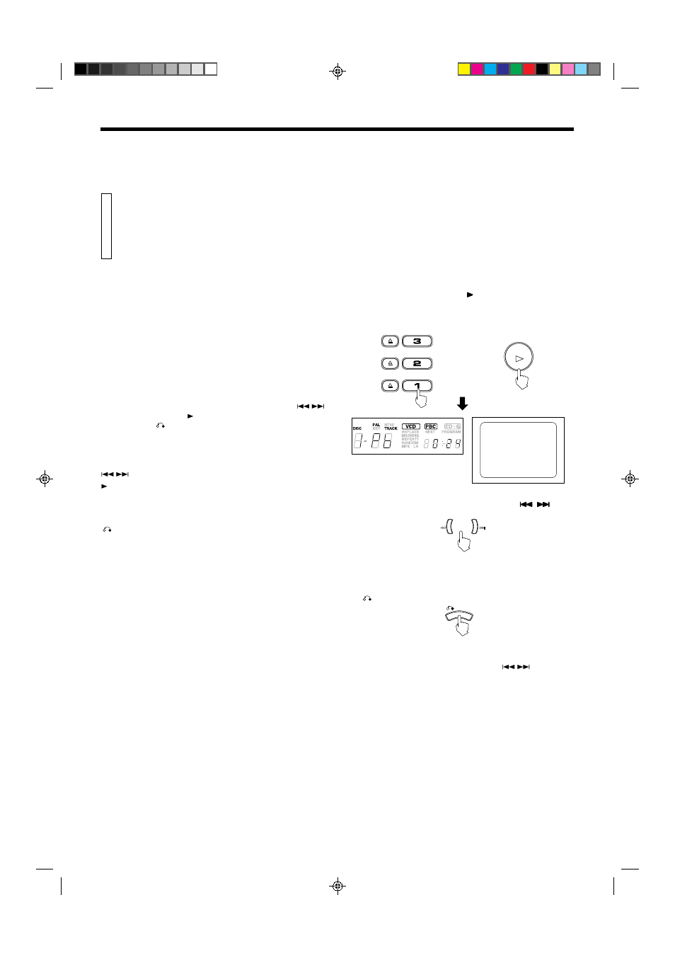 Operation of playback control function, Playing video cds with playback control function | JVC XL-MV55GD User Manual | Page 21 / 28