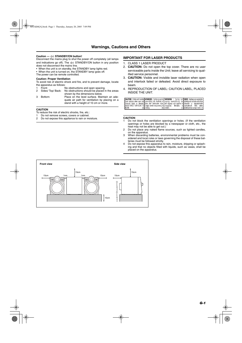 Warnings, cautions and others | JVC 0205NYMCREBET User Manual | Page 2 / 88