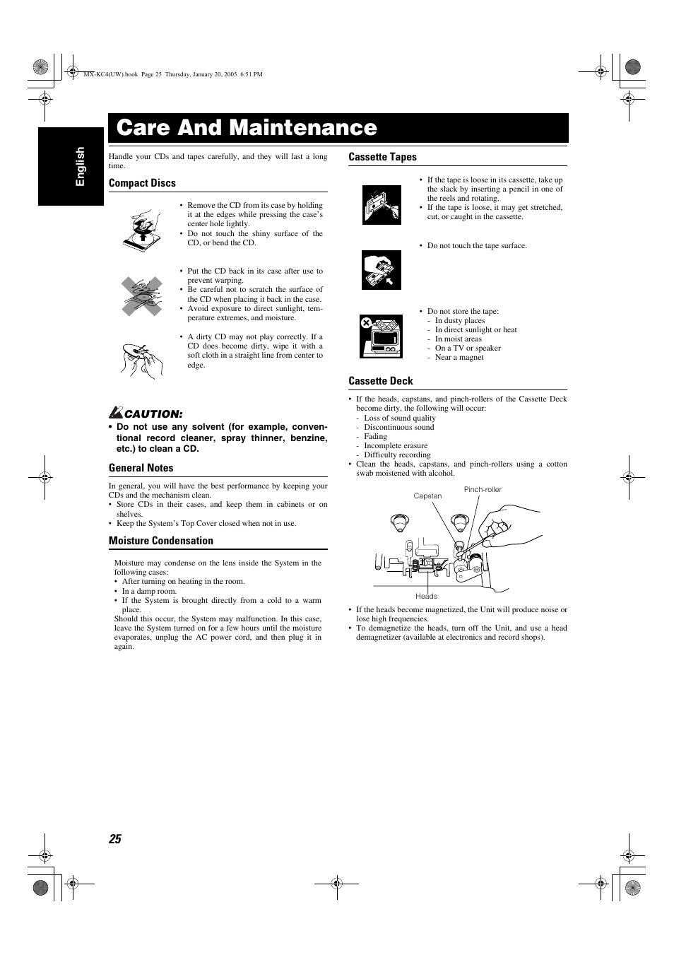 Care and maintenance | JVC 0205NYMCREBET User Manual | Page 57 / 88