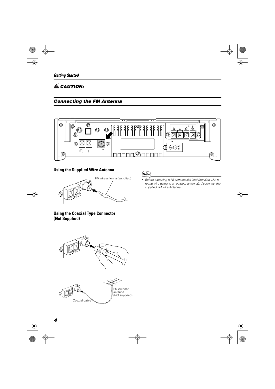 Getting started | JVC FS-SD550 User Manual | Page 6 / 24