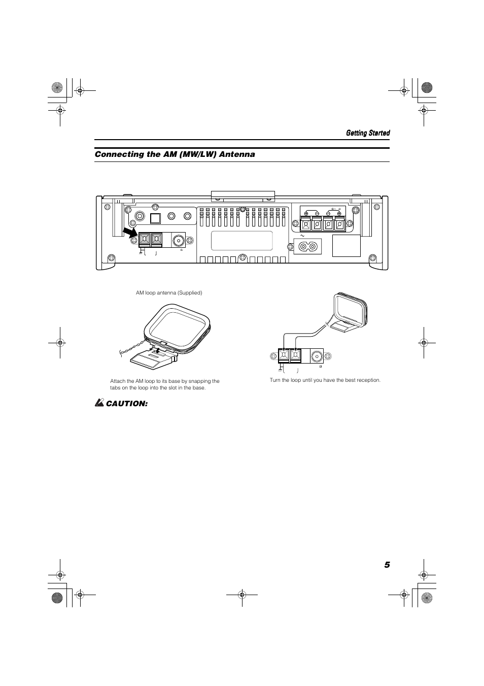 Getting started | JVC FS-SD550 User Manual | Page 7 / 24