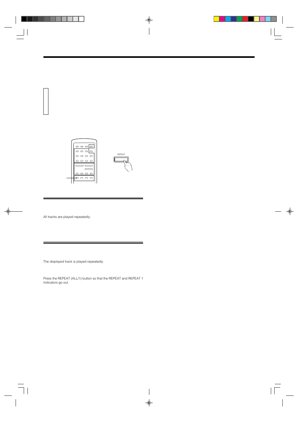 Playing repeatedly, Various playback patterns, Repeating whole disc | Repeating one track | JVC XL-V230BK User Manual | Page 14 / 19