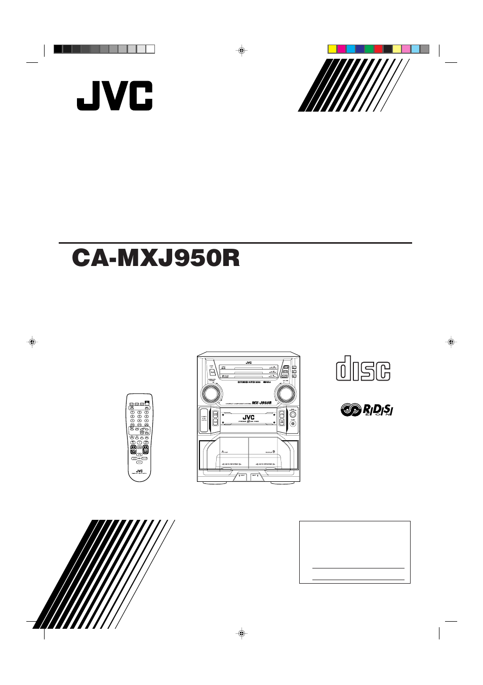 JVC CA-MXJ950R User Manual | 34 pages