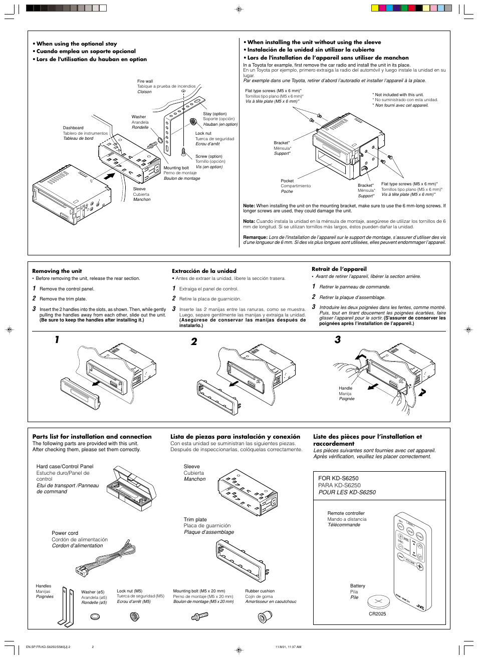 JVC Model KD-S580J User Manual | Page 25 / 27