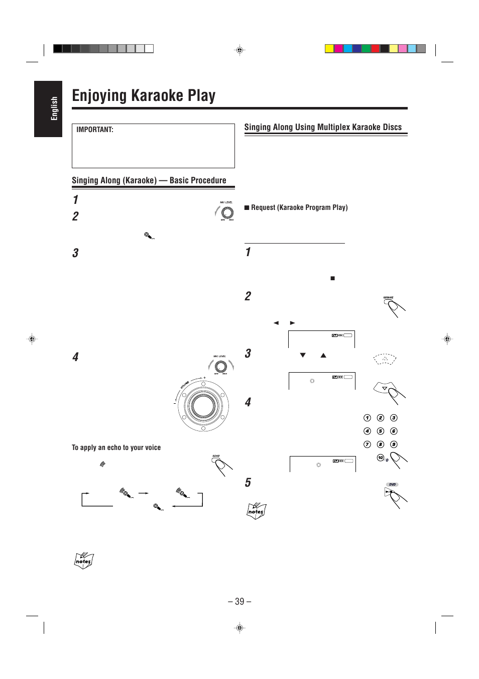 Enjoying karaoke play | JVC CA-MXDVA5 User Manual | Page 44 / 60