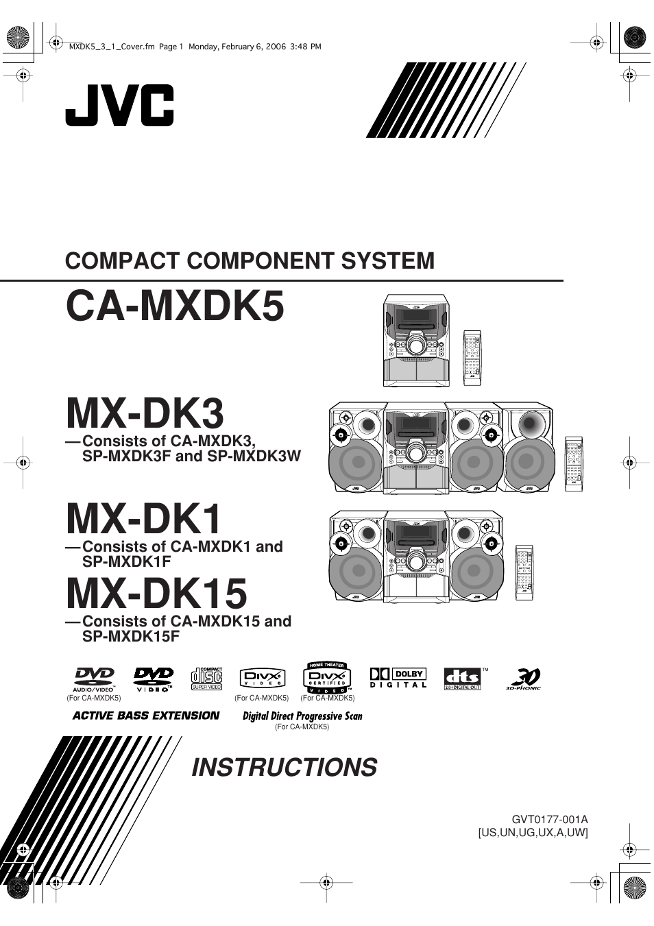 JVC CA-MXDK1 User Manual | 48 pages