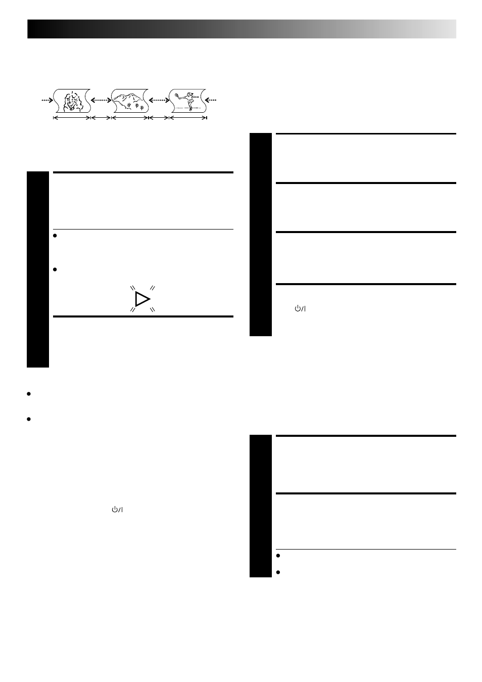 Activate scene finder, Stop scene finder, Remove power supply | Set a/b code switch, Re-supply power, Turn the recorder on, Scene finder, Remote a/b code switching | JVC HR-E249E User Manual | Page 17 / 52