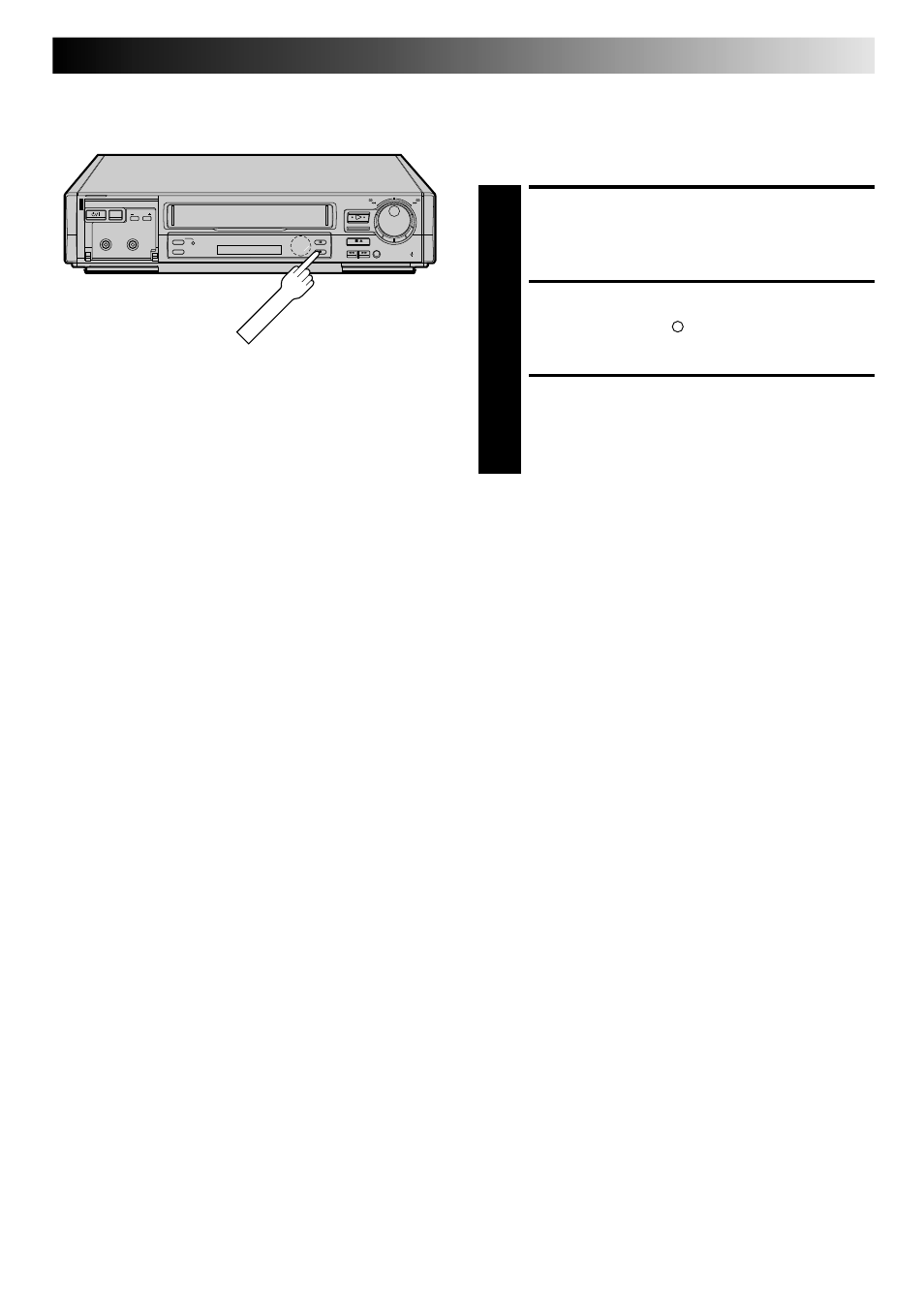 Start recording, Engage itr mode, Set recording duration | Instant timer recording (itr) | JVC HR-E249E User Manual | Page 23 / 52