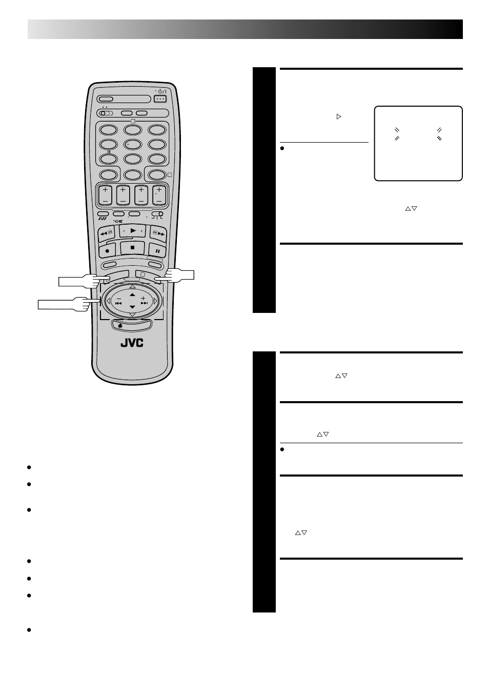 Set clock automatically, Return to normal screen, Set date and time | Set just clock, Set clock data source channel position, Start clock operation, Clock set (cont.), Auto clock set, Manual clock set | JVC HR-E249E User Manual | Page 42 / 52