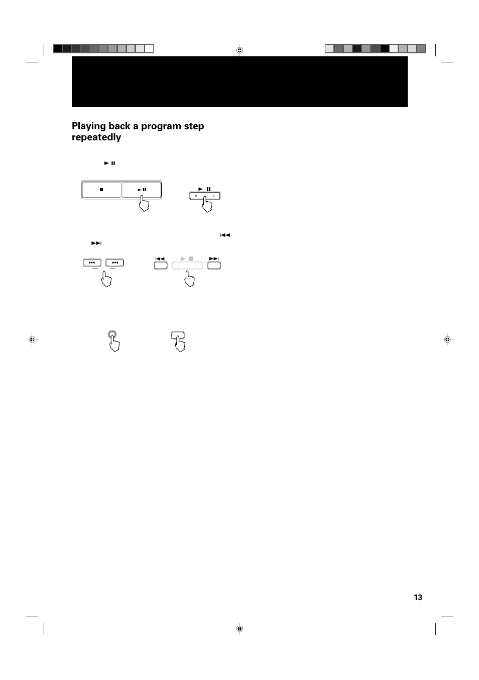 Playing back a program step repeatedly | JVC XL-MC334BK User Manual | Page 15 / 28